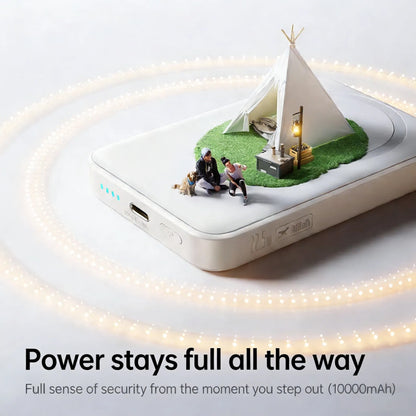 Baseus Ultra Slim 10000Mah Magnetic Battery Pack , 22.5W Wireless Power Bank Mini Chargerfast Charging